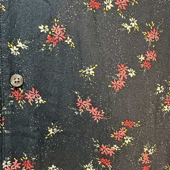 Lot Bundle 2 Abercrombie & Fitch XL Button Down Short Sleeve Shirt Floral Plaid - Picture 8 of 14